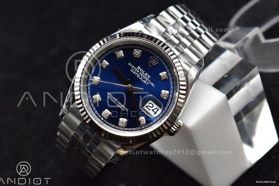 SmartChoice 400 DateJust VS 36 Best Steel Jubilee 126234 904L 1:1 SS Dial Bracelet Blue Edition Diamond VSF On 0902